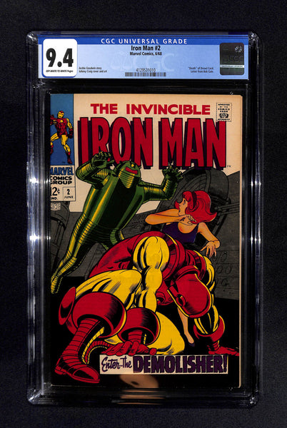 Iron Man #2 CGC 9.4 Death of Drexel Cord