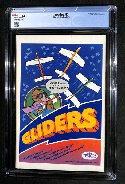 Invaders #32 CGC 9.8 Hitler Cover & Appearance