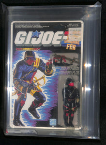 1988 Hasbro Canada G.I Joe  Series 7 / 34 Back Iron Grenadier AFA 80+