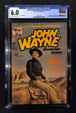 John Wayne Adventure Comics #1 CGC 6.0 1st appearance of Bonanza Bill