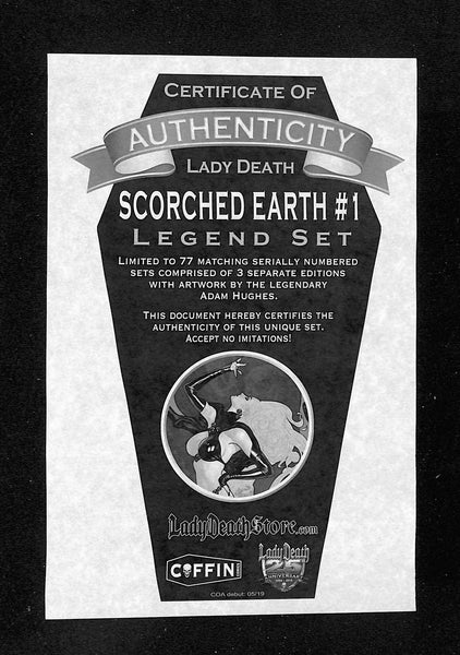 Lady Death: Scorched Earth #1 Adam Hughes Lot CGC 9.8 x3