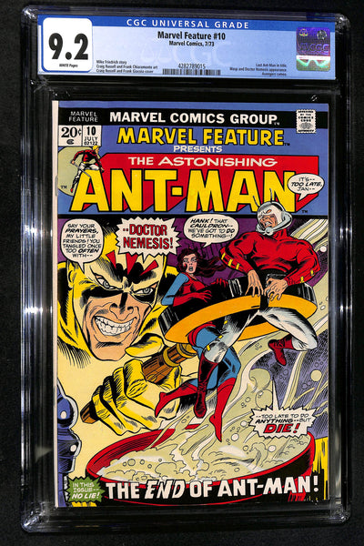 Marvel Feature #10 CGC 9.2 Last Ant-Man in Title