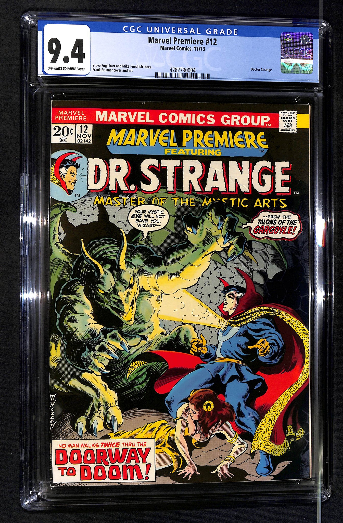 Marvel Premiere #12 CGC 9.4 Doctor Strange Story