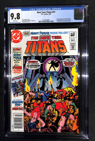 New Teen Titans #21 CGC 9.8 First Full Appearance of Brother Blood