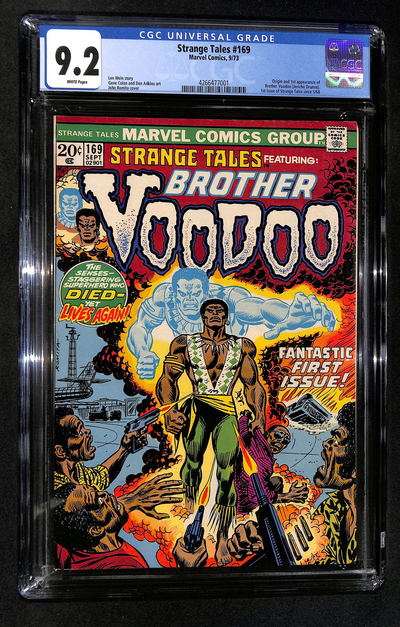 Strange Tales #169 CGC 9.2 Origin & 1st Appearance of Brother Voodoo
