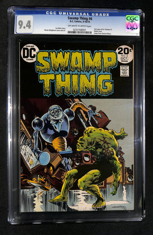 Swamp Thing #6 CGC 9.4 Robot Cover