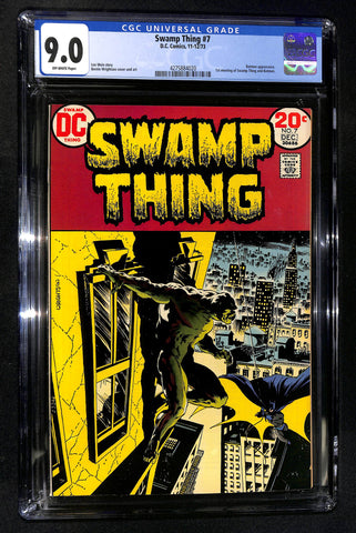 Swamp Thing #7 CGC 9.0 Batman Appearance