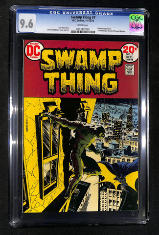 Swamp Thing #7 CGC 9.6 Batman Appearance