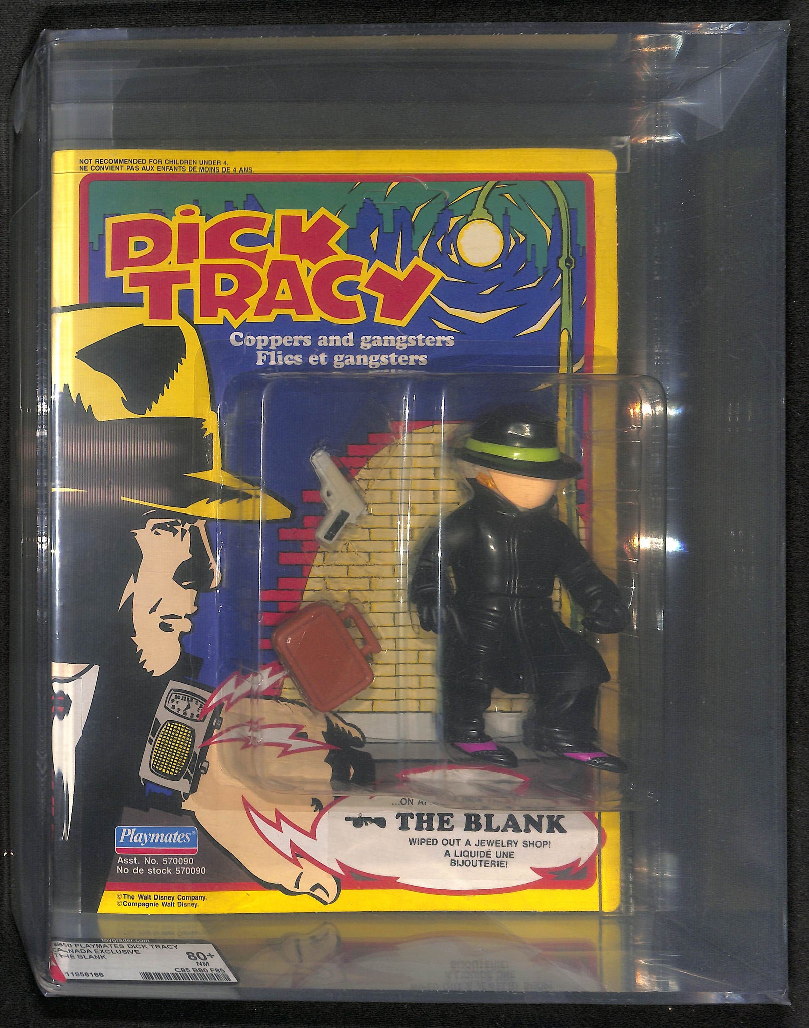 1990 Playmates Dick Tracy Canada Exclusive The Blank AFA 80+ NM