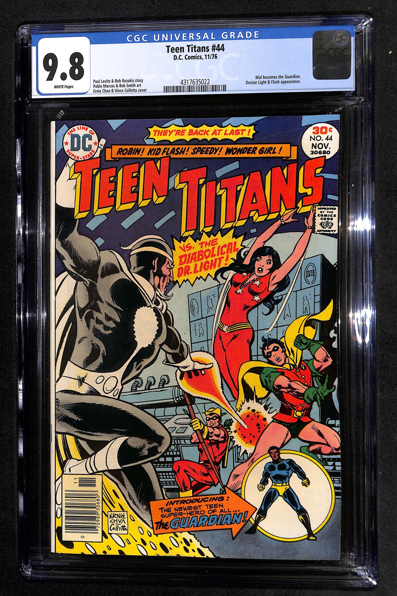 Teen Titans #44 CGC 9.8 Mal Becomes The Guardian