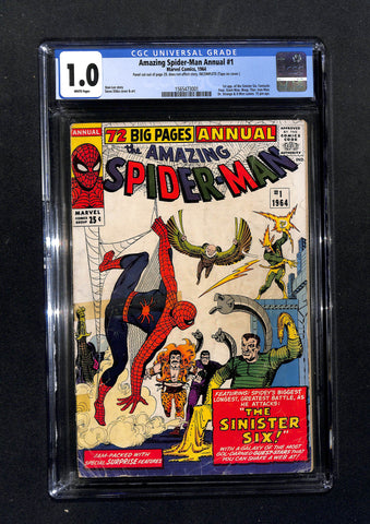 Amazing Spider-Man Annual #1 CGC 1.0 1st Appearance Sinister Six