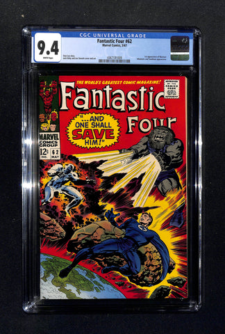 Fantastic Four #62 CGC 9.4 1st Appearance Blastaar
