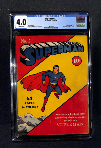 Superman #2 CGC 4.0