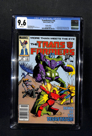 Transformers #10 CGC 9.6 Canadian Price Variant