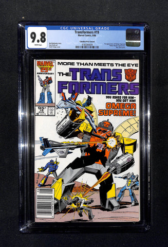 Transformers #19 CGC 9.8 CPV 1st Appearance Omega Supreme