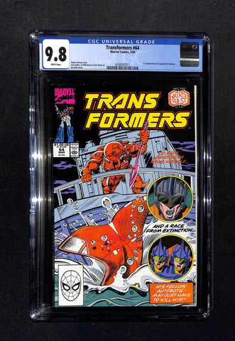 Transformers #64  CGC 9.8 1st Appearance Longtooth and Pincher
