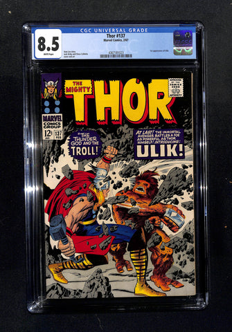 Thor #137 CGC 8.5 1st Appearance Ulik