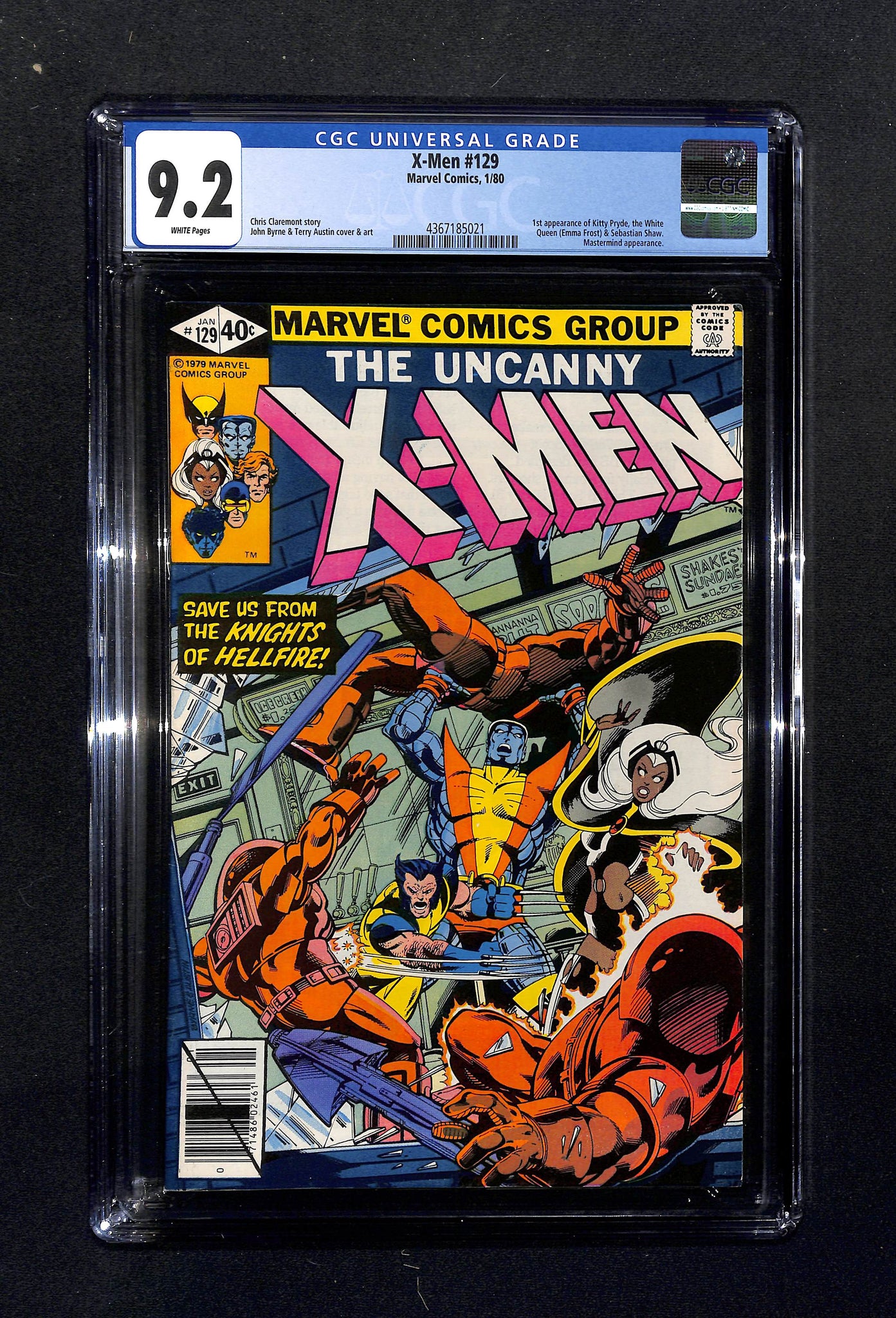 X-Men #129 CGC 9.2 1st Appearance Kitty Pryde and White Queen