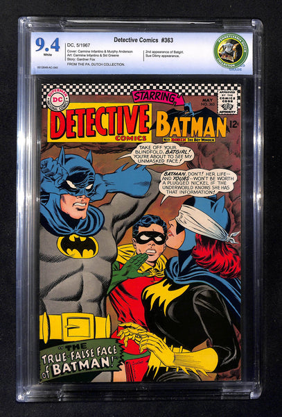 Detective Comics #363 CBCS 9.4 2nd appearance of Batgirl