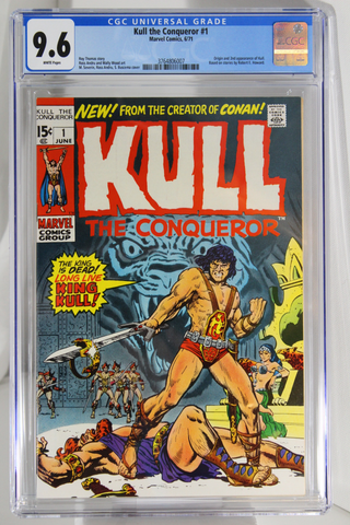 Kull the Conqueror #1 - CGC 9.6 - Origin and 2nd app of Kull