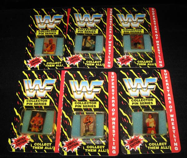 1991 - WWF - WRESTLING SUPERSTARS COLLECTIBLE PINS - SEALED BOX