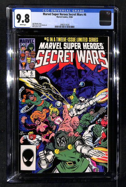 Marvel Super Heroes Secret Wars #6 CGC 9.8 White Pages