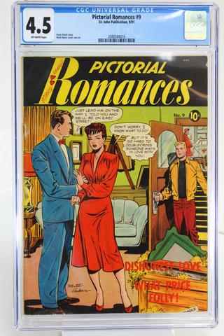 Pictorial Romances #9 - CGC 4.5 - Matt Baker cover & art