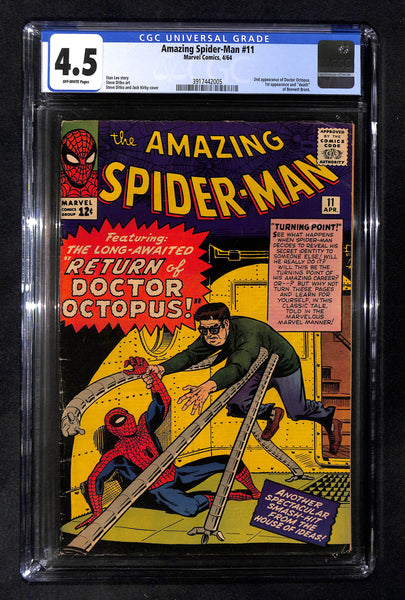 Amazing Spider-Man #11 CGC 4.5 2nd appearance of Doctor Octopus