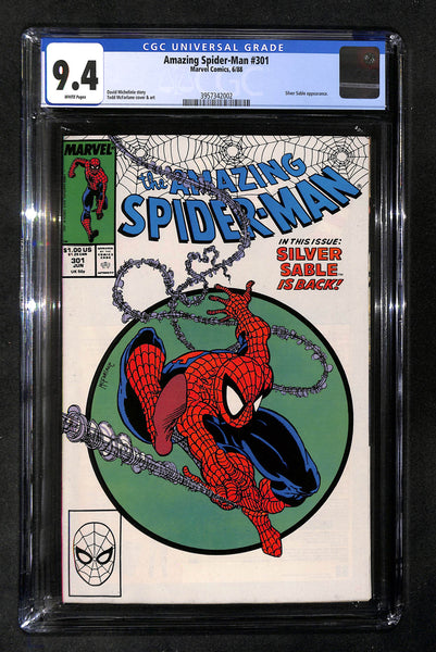 Amazing Spider-Man #301 CGC 9.4 Silver Sable