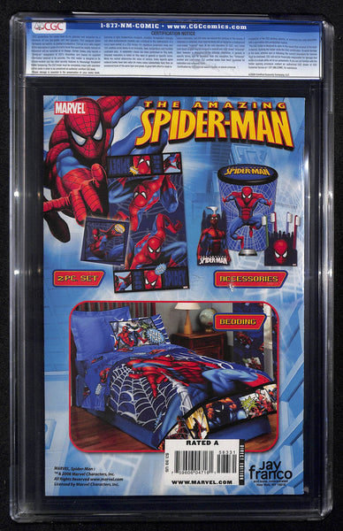 Amazing Spider-Man #583 CGC 9.8 President Barack Obama cover & back-up story