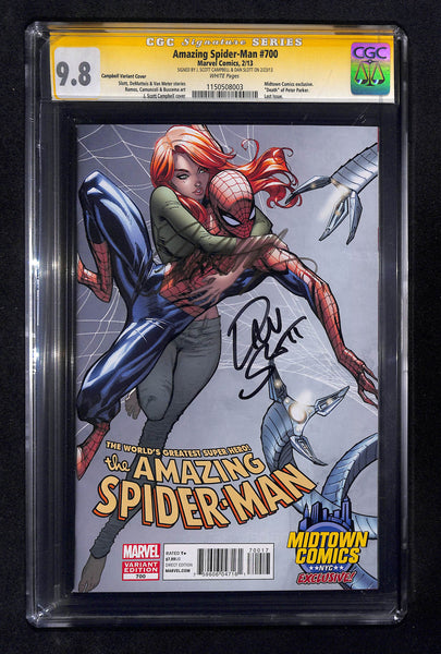 Amazing Spider-Man #700 CGC 9.8 Signature Series "Death" of Peter Parker