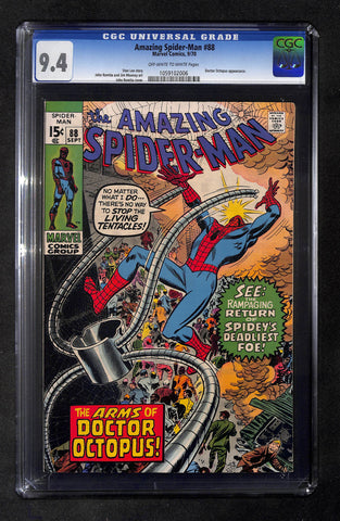 Amazing Spider-Man #88 CGC 9.4 Doctor Octopus appearance