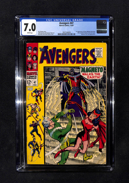 Avengers #47 CGC 7.0 1st Appearance Dane Whitman (Black Knight)