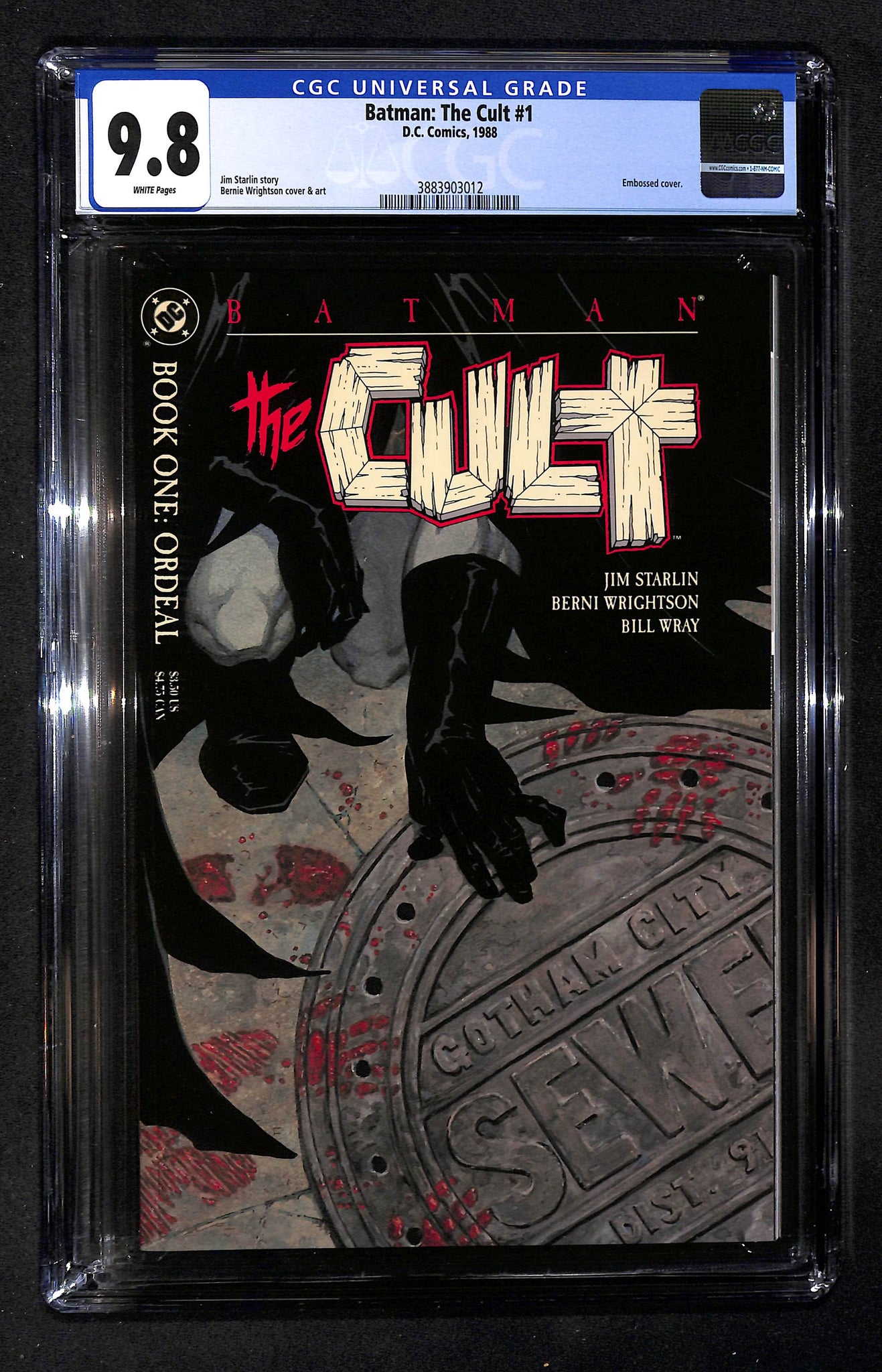 Batman: The Cult #1 CGC 9.8 Embossed Cover