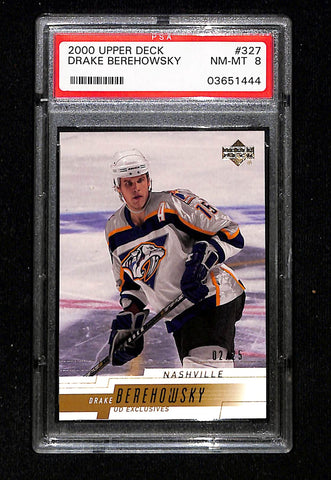 2000 Upper Deck Drake Berehowsky PSA 8