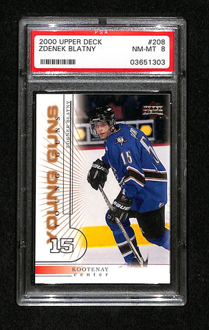 2000 Upper Deck - Zdenek Blatny Young Guns PSA 8