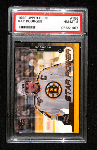 1999 Upper Deck Ray Bourque PSA 8
