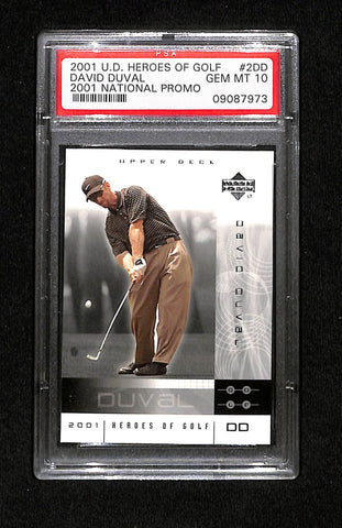 2001 Upper Deck - David Duval National Promo PSA 10