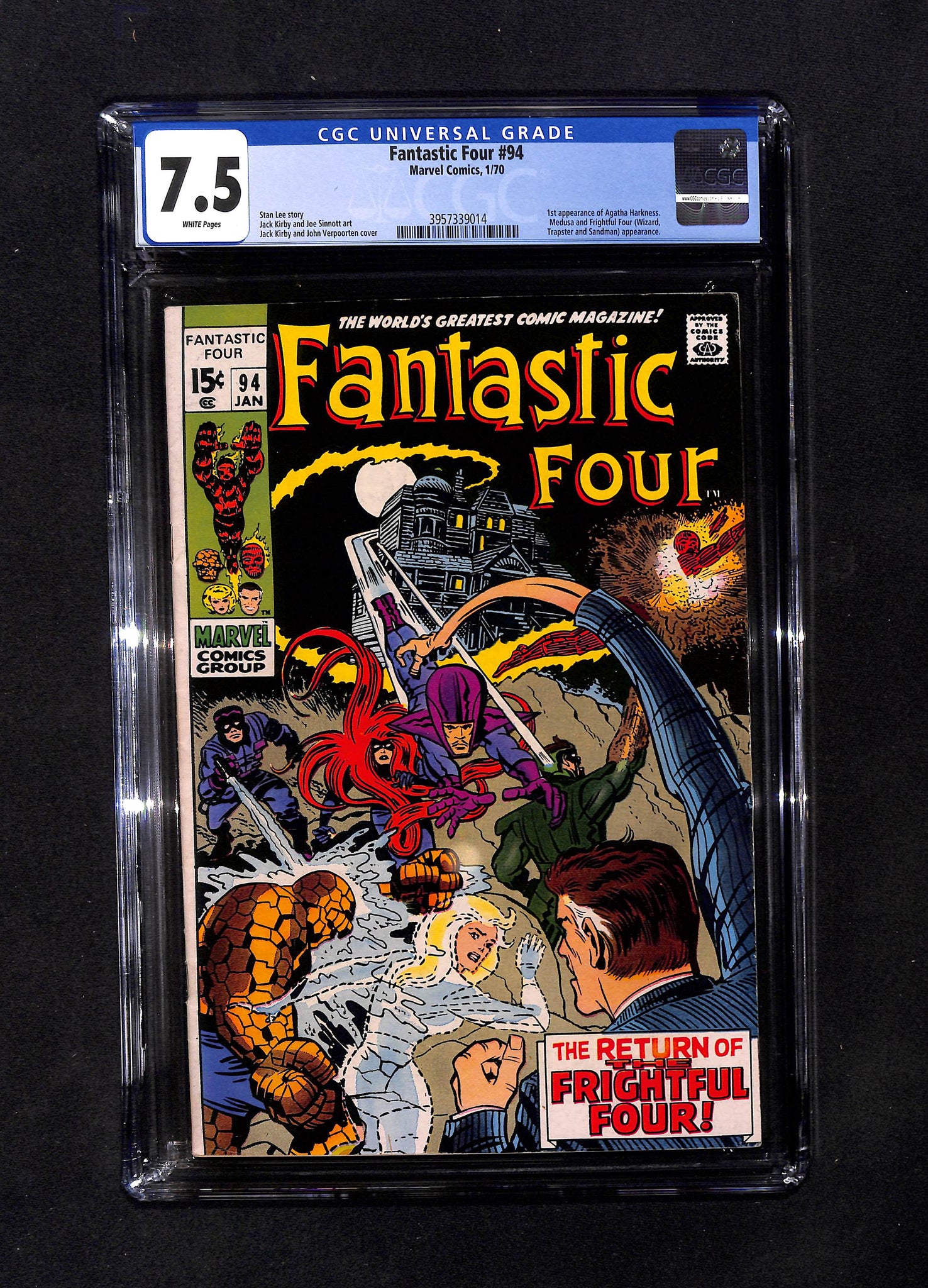 Fantastic Four #94 CGC 7.5 1st Appearance Agatha Harkness
