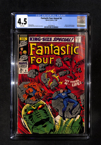 Fantastic Four Annual #6 CGC 4.5 1st App Annihilus
