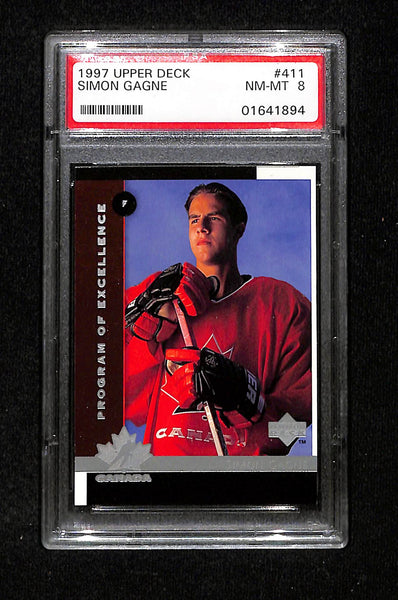 1997 Upper Deck Simon Gagne PSA 8