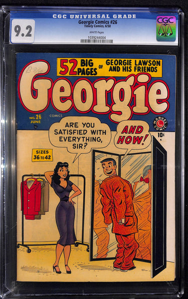 Georgie Comics #26 CGC 9.2 Timely Comics Golden Age 1950