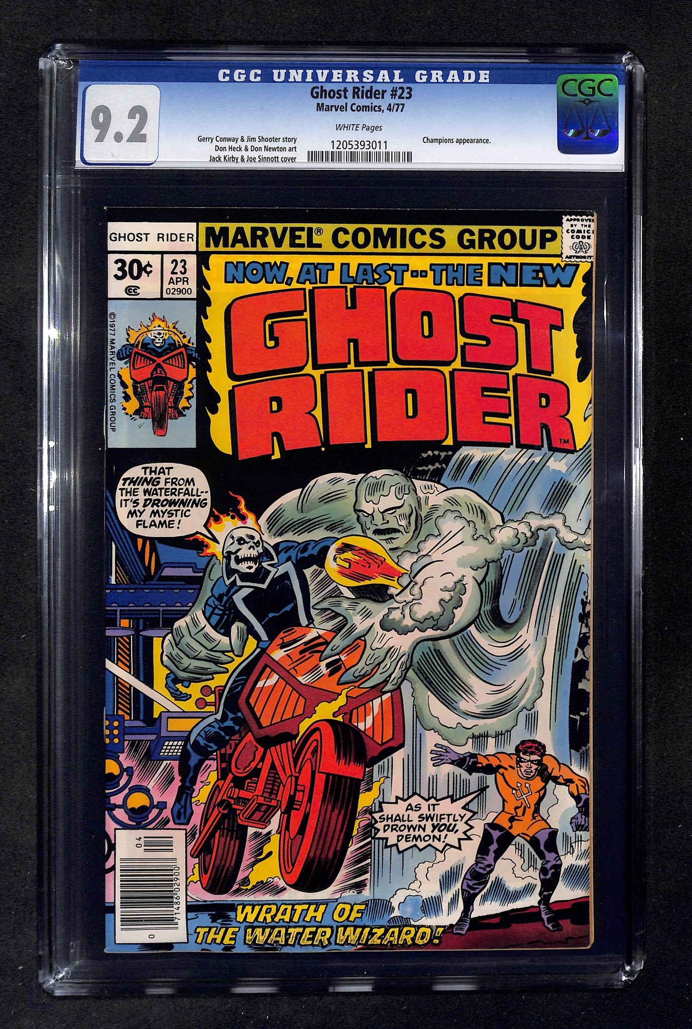 Ghost Rider #23 CGC 9.2 Champions appearance