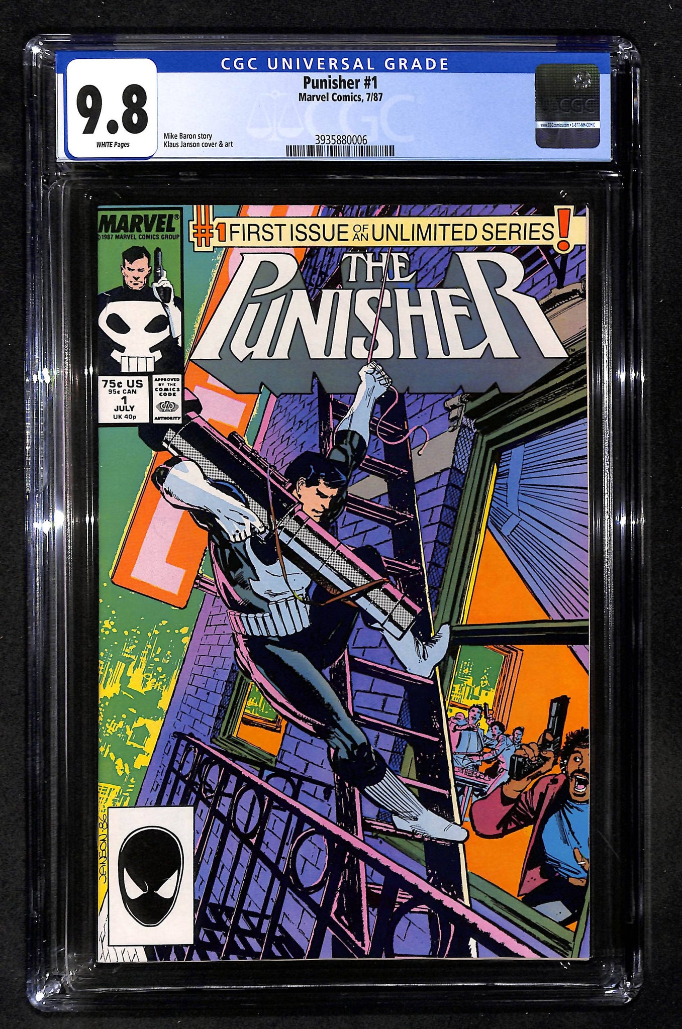 Punisher #1 CGC 9.8 White Pages
