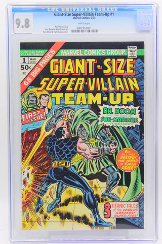 Giant -Size Super-Villain Team-Up #1 CGC 9.8, White Pages