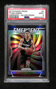 2019 Panini Prizm Emergent Silver Tyler Herro PSA 9