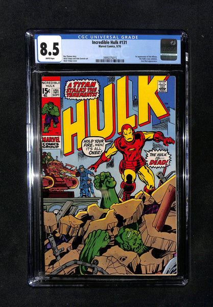 Incredible Hulk #131 CGC 8.5 1st Appearance Jim Wilson