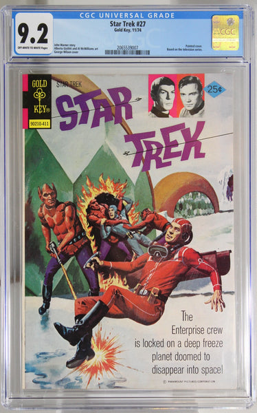 Star Trek #27 - CGC 9.2 - Painted cover - Based on the TV show