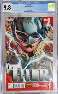 Thor #1 - CGC 9.8 - Jane Foster becomes the new Thor