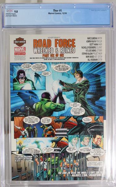 Thor #1 - CGC 9.8 - Jane Foster becomes the new Thor